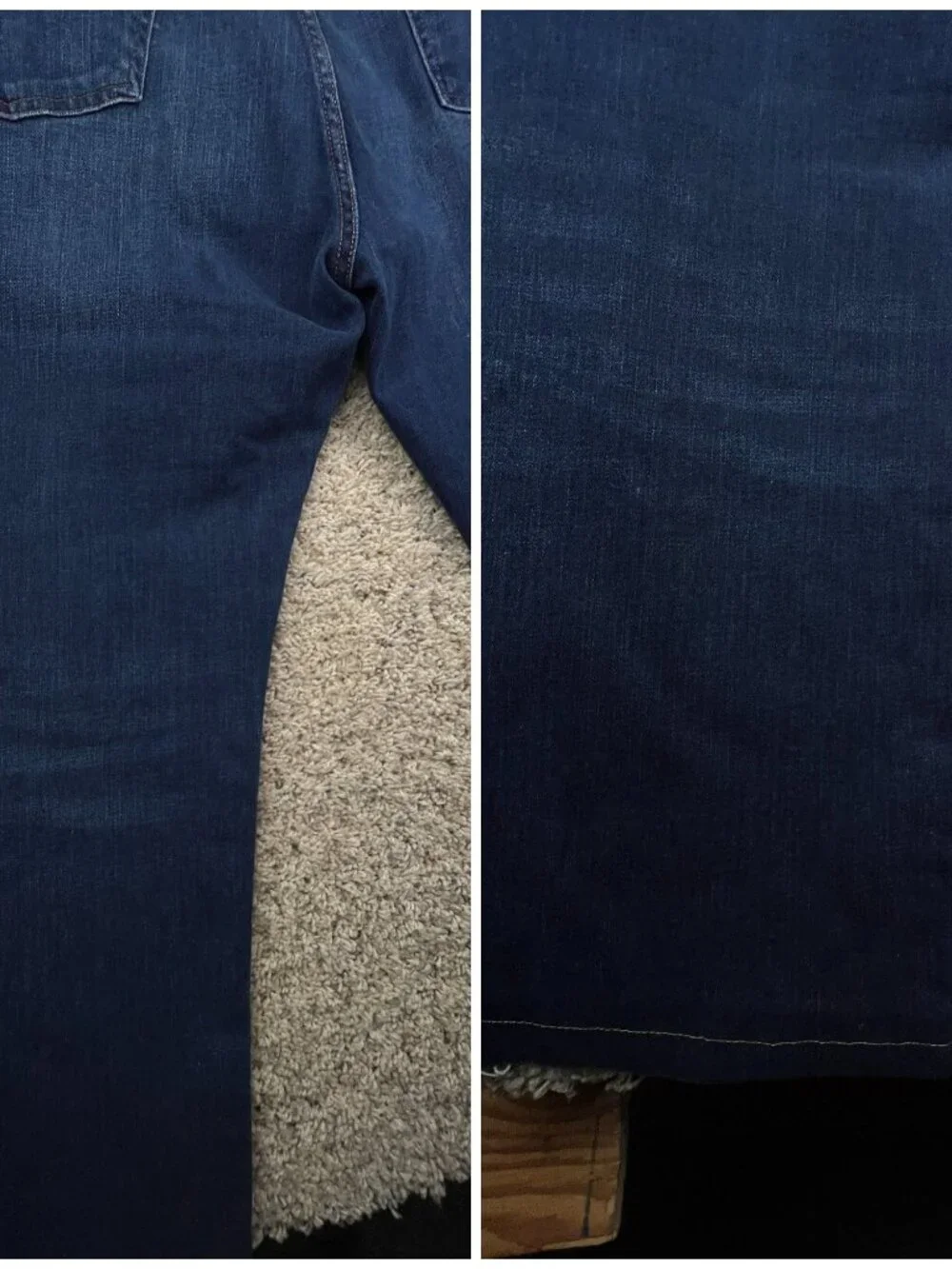 Polo Ralph Lauren Jeans Blue Straight Cotton Pants Denim Mens 48bx26 Big Adult